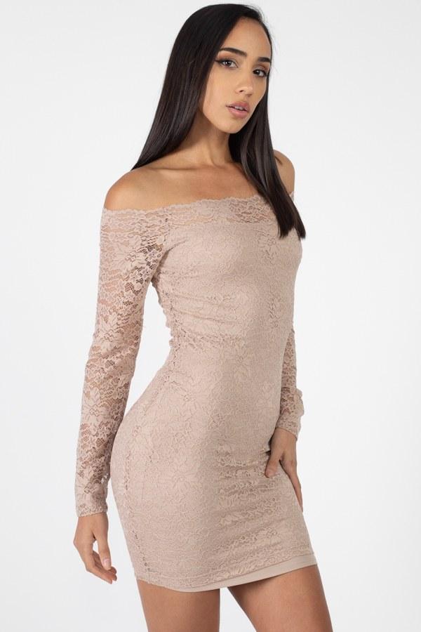 Floral Lace Off Shoulder Dress - Absolute Fashion 2020