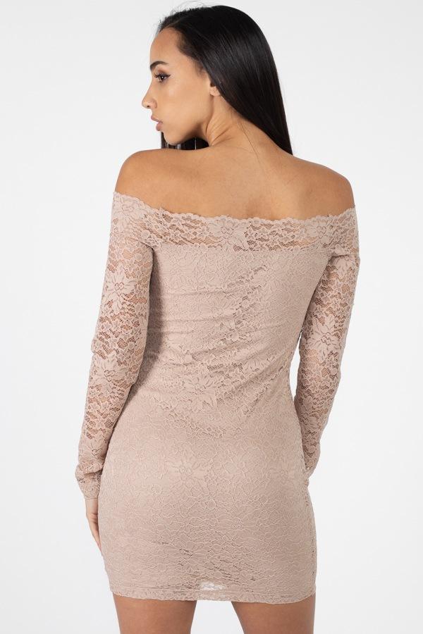 Floral Lace Off Shoulder Dress - Absolute Fashion 2020