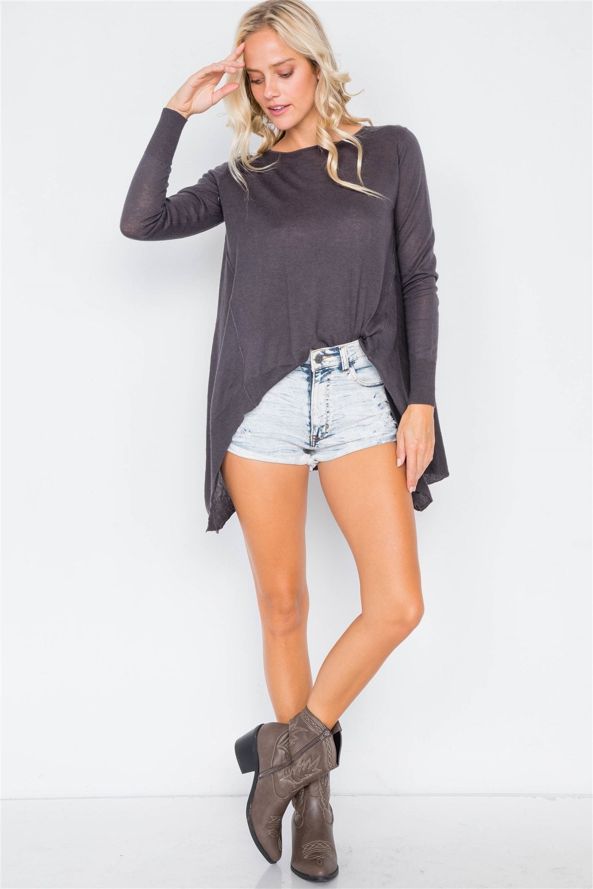 Raw Distressed Denim Short Shorts - Absolute Fashion 2020