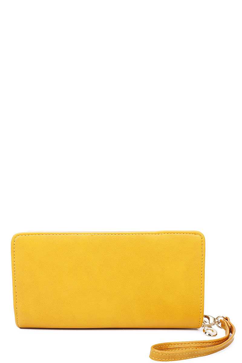 Fashion Solid Color Long Wallet - Absolute Fashion 2020