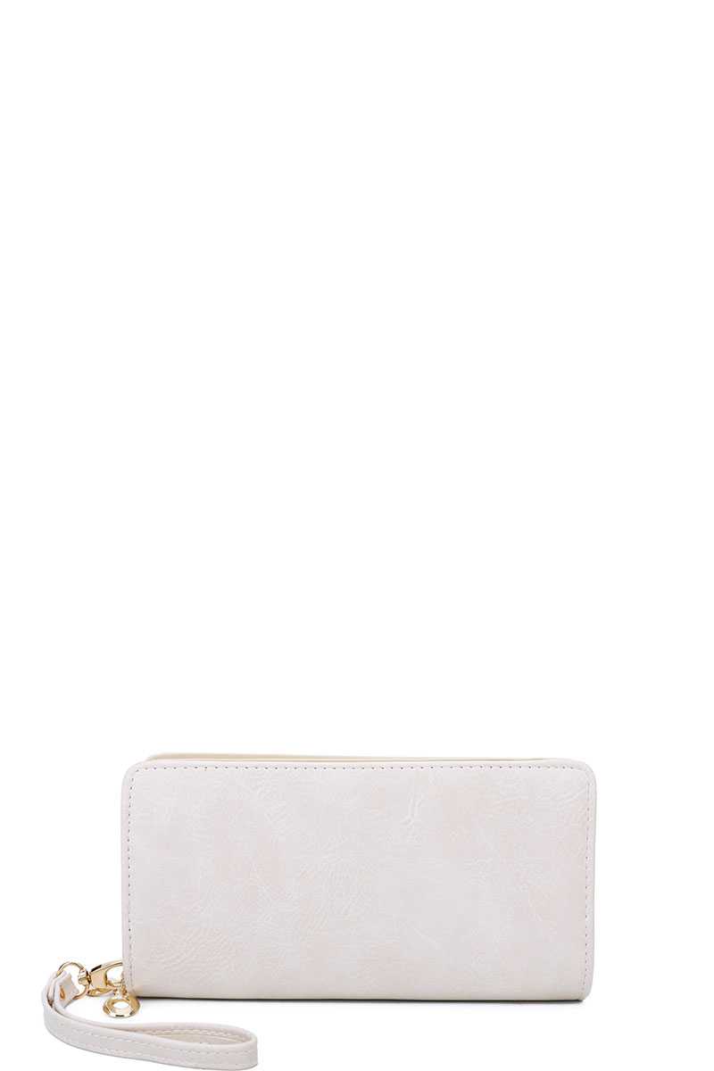 Designer Fashion Solid Color Wallet With Hand Strap - Absolute Fashion 2020