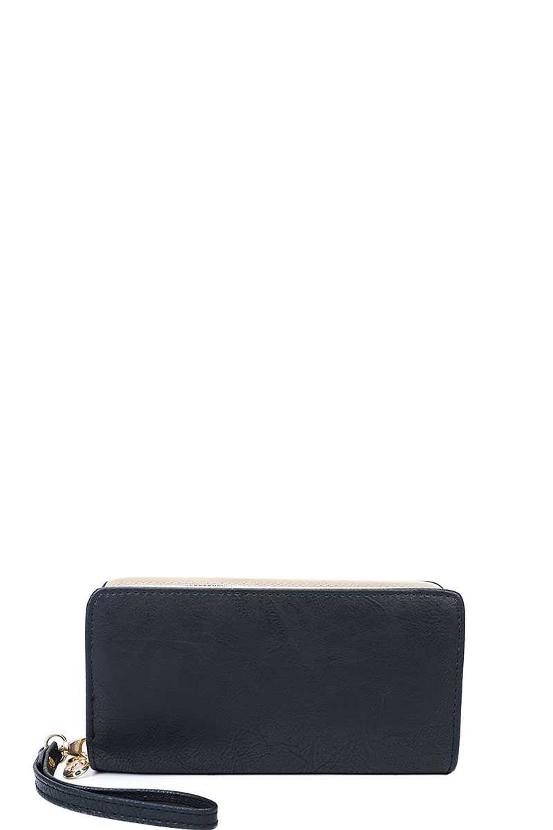 Designer Fashion Solid Color Wallet With Hand Strap - Absolute Fashion 2020