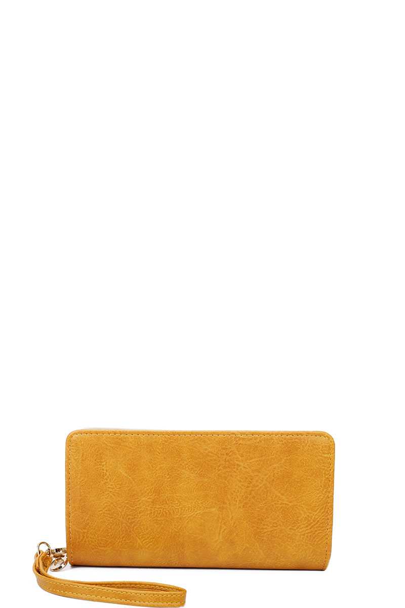 Designer Fashion Solid Color Wallet With Hand Strap - Absolute Fashion 2020