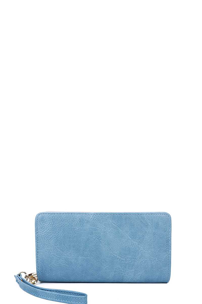 Designer Fashion Solid Color Wallet With Hand Strap - Absolute Fashion 2020