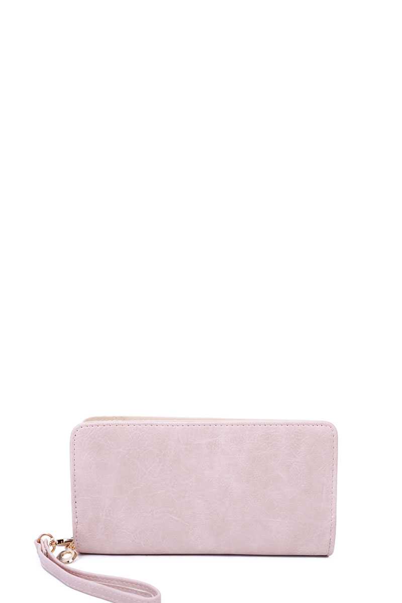 Designer Fashion Solid Color Wallet With Hand Strap - Absolute Fashion 2020