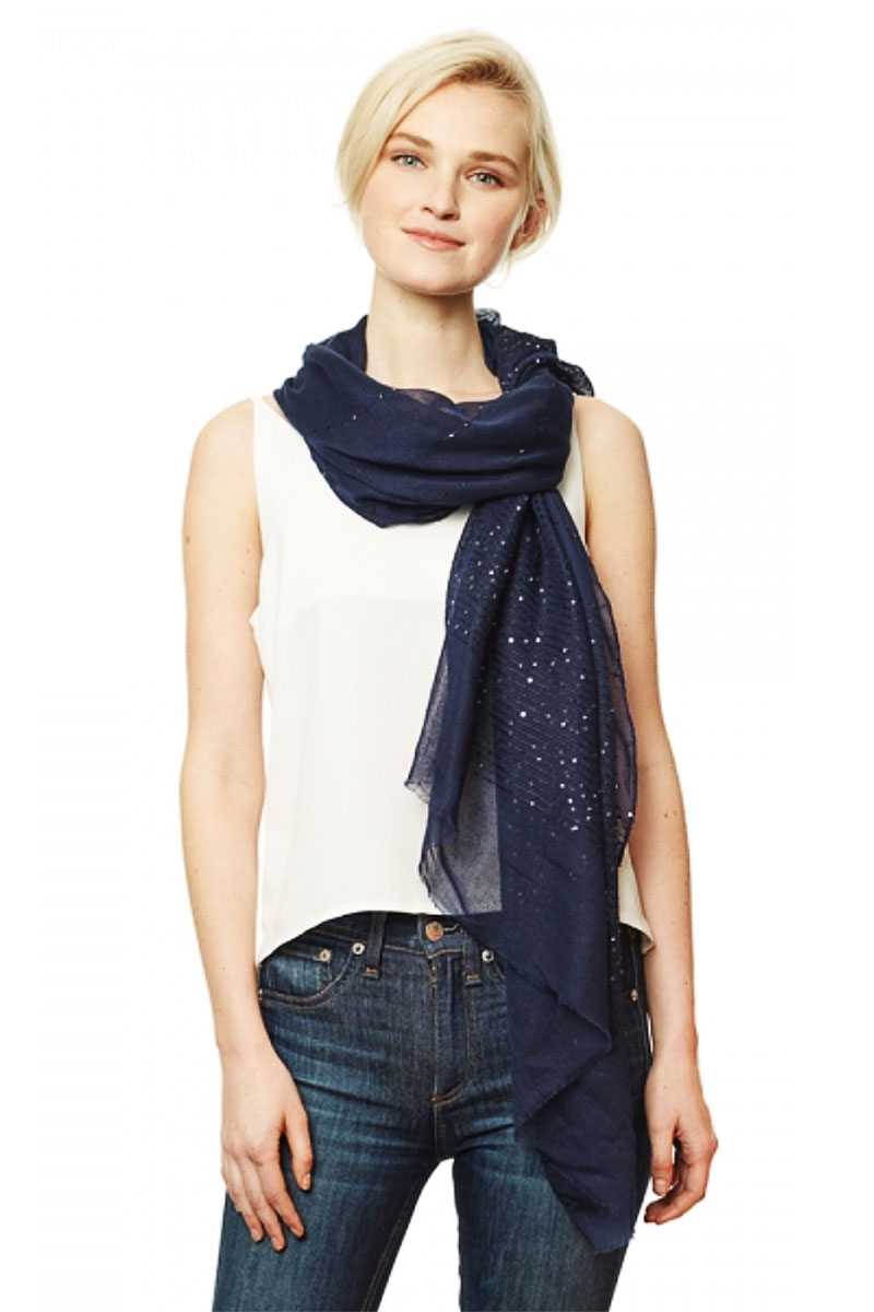 Solid Lurex Scarf - Absolute Fashion 2020