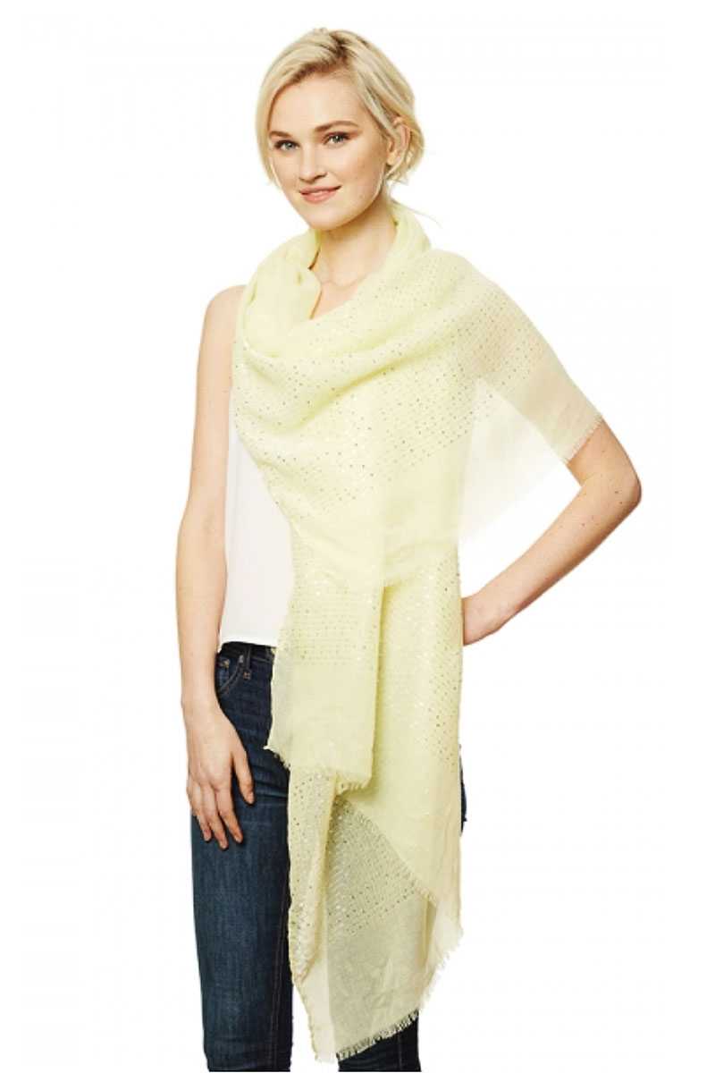 Solid Lurex Scarf - Absolute Fashion 2020