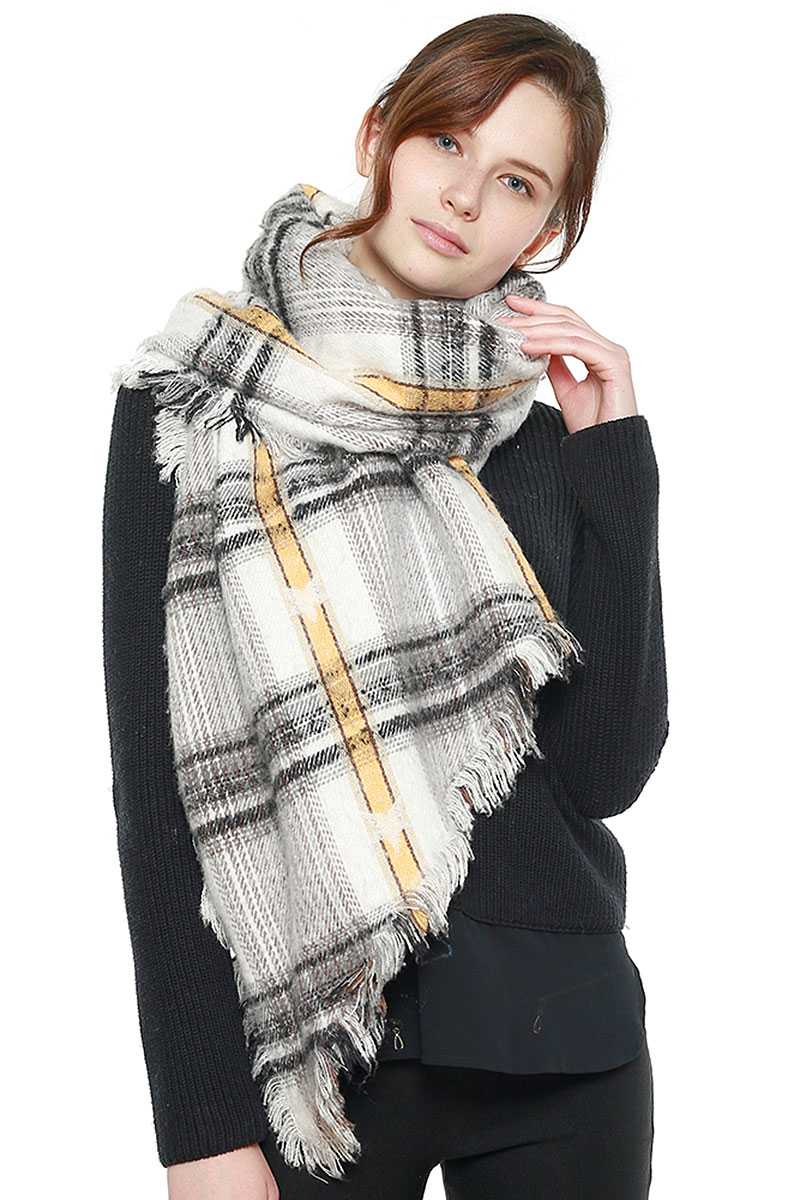 Soft Plaid Check Scarf - Absolute Fashion 2020
