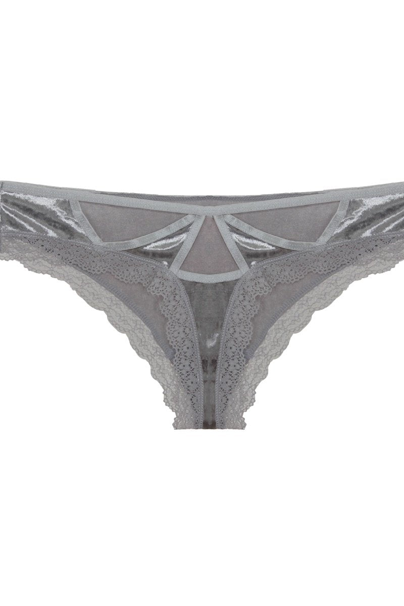 Cut Out Back Velvet Thong - Absolute Fashion 2020