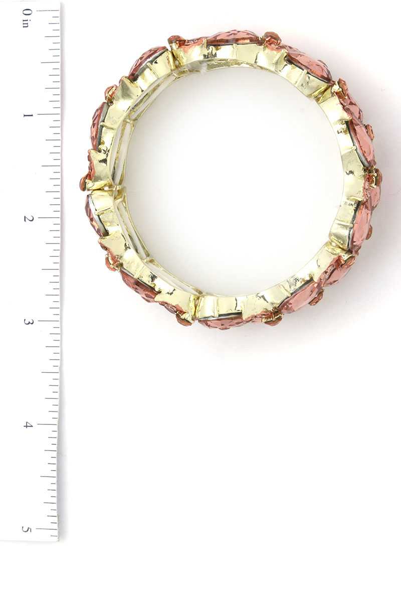 Teardrop Shape Rhinestone Stretch Bracelet - Absolute Fashion 2020