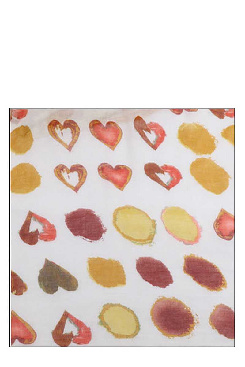 Fashion Soft Water Color Heart Print Scarf - Absolute Fashion 2020