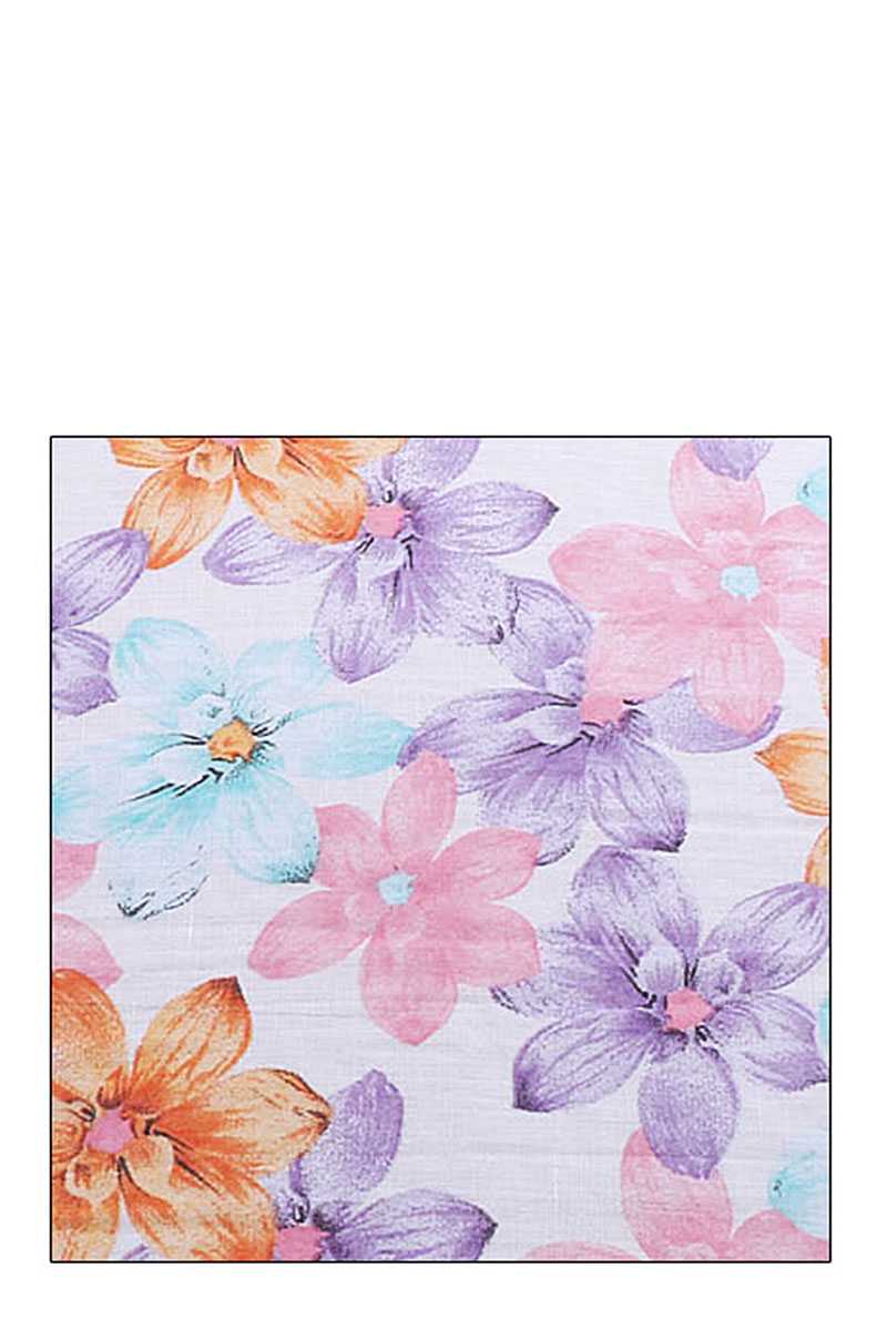 Fashion Multi Color Flower Print Chiffon Scarf - Absolute Fashion 2020