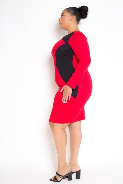 Colorblock Bodycon Dress - Absolute Fashion 2020