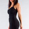 Spaghetti Strap Gathered Front Ruched All Over Mini Dress - Absolute Fashion 2020