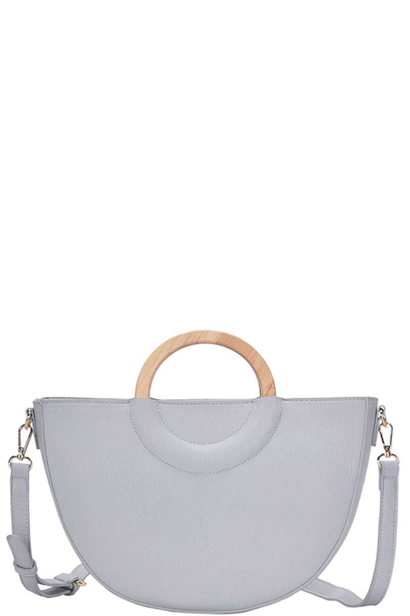 Stylish Semi Circle Modern Satchel With Long Strap - Absolute Fashion 2020