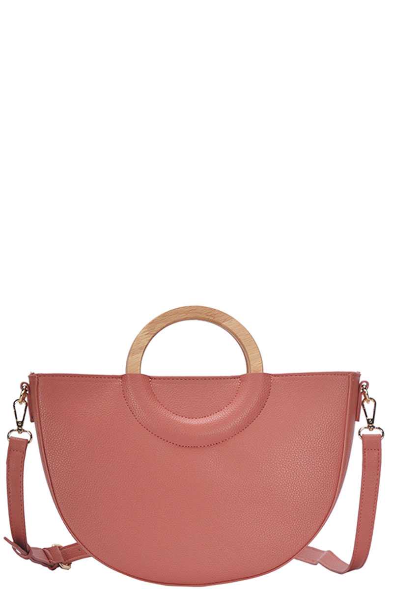 Stylish Semi Circle Modern Satchel With Long Strap - Absolute Fashion 2020