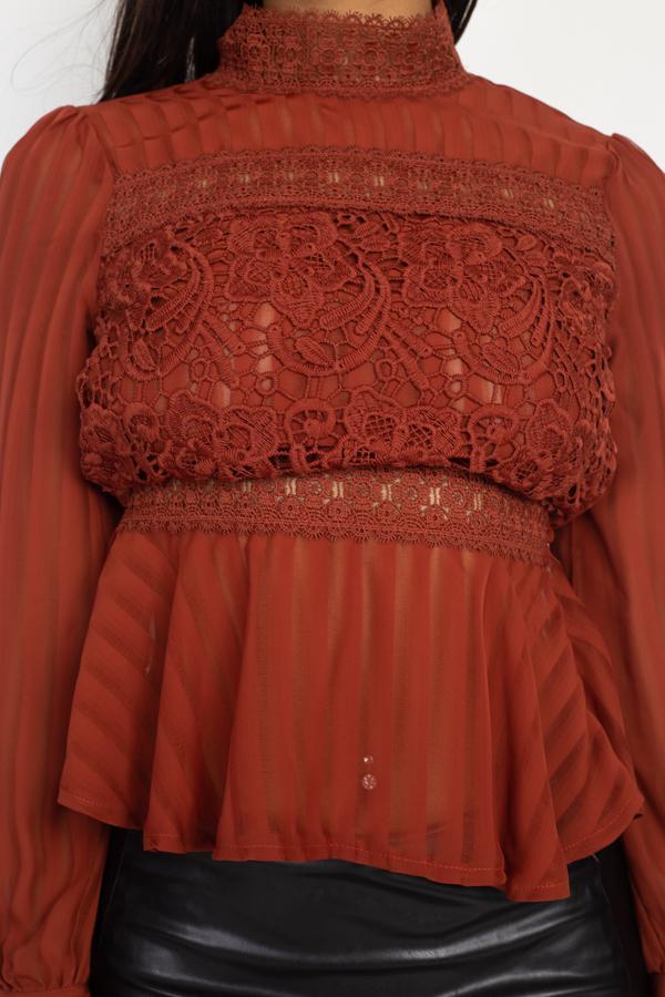 Shadow Stripe Embroidered Shirt - Absolute Fashion 2020