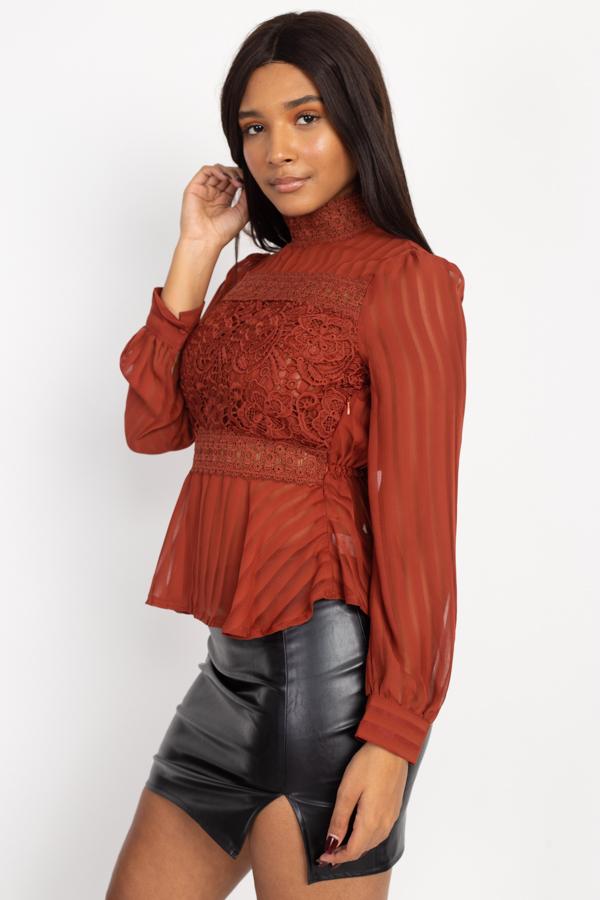 Shadow Stripe Embroidered Shirt - Absolute Fashion 2020