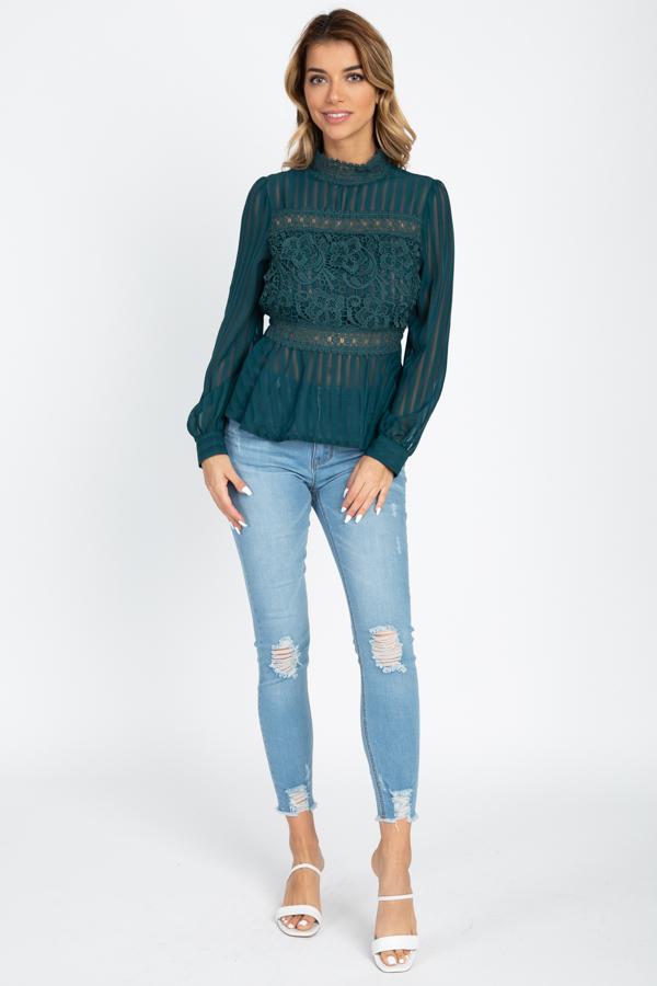 Shadow Stripe Embroidered Shirt - Absolute Fashion 2020