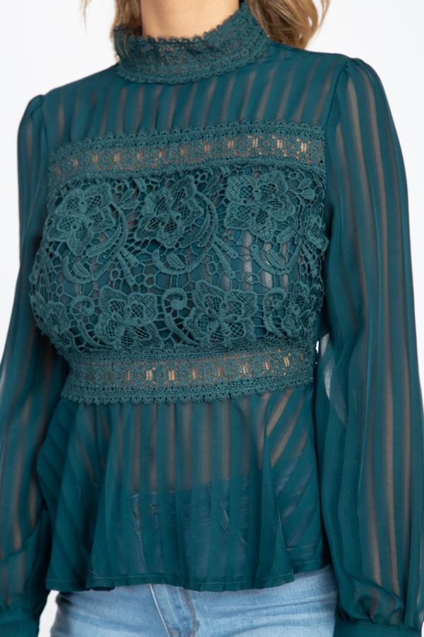 Shadow Stripe Embroidered Shirt - Absolute Fashion 2020