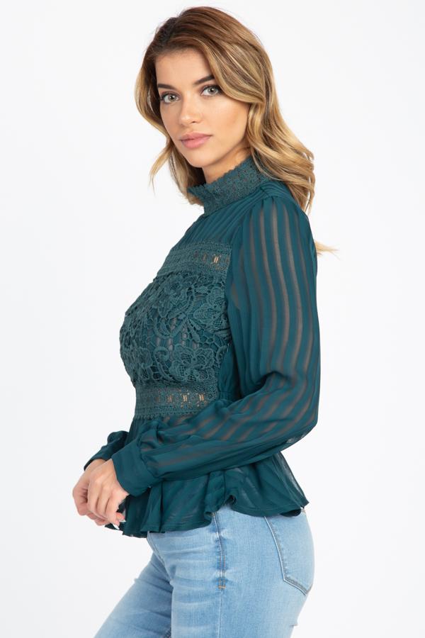 Shadow Stripe Embroidered Shirt - Absolute Fashion 2020
