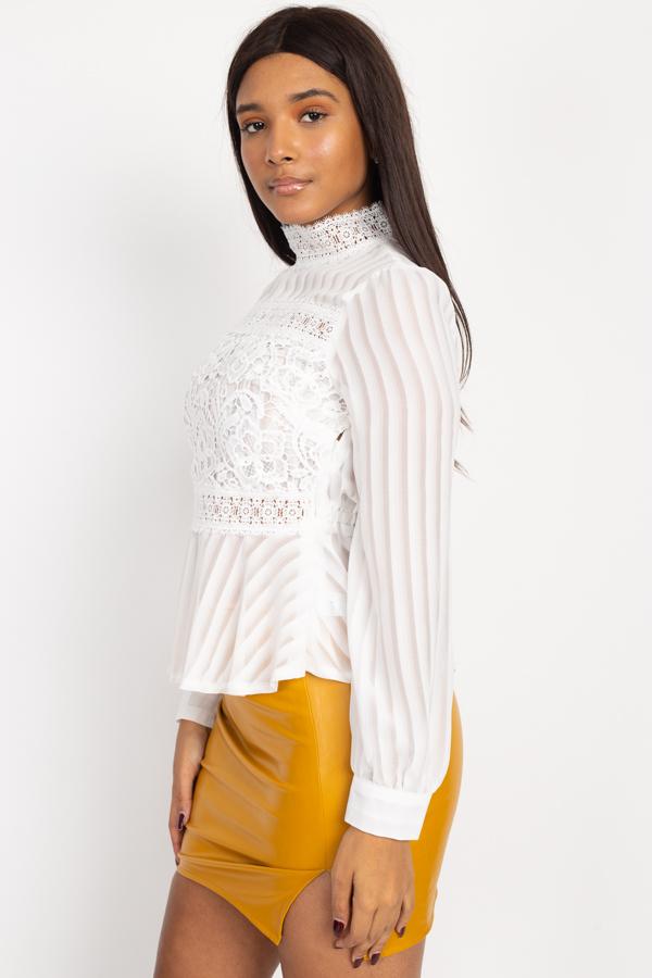 Shadow Stripe Embroidered Shirt - Absolute Fashion 2020