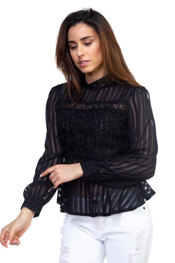 Shadow Stripe Embroidered Shirt - Absolute Fashion 2020