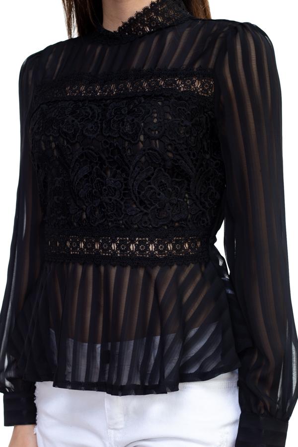 Shadow Stripe Embroidered Shirt - Absolute Fashion 2020