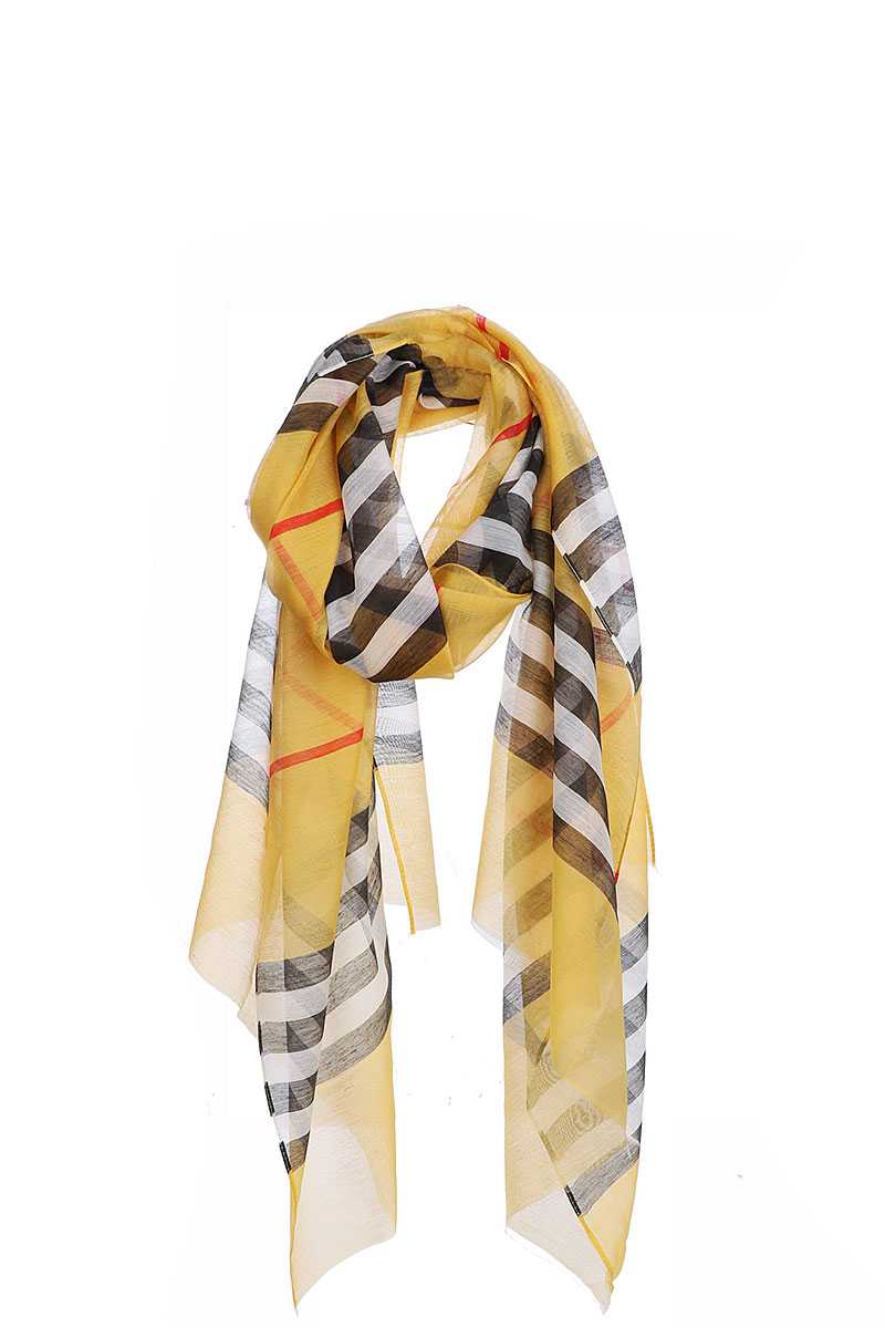 Striped Sheer Scarf - Absolute Fashion 2020