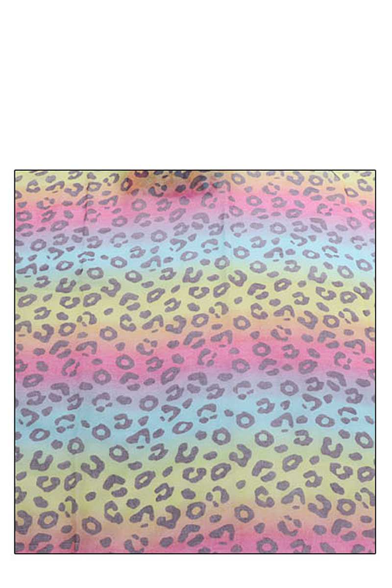 Fashion Rainbow Color Leopard Print Scarf - Absolute Fashion 2020