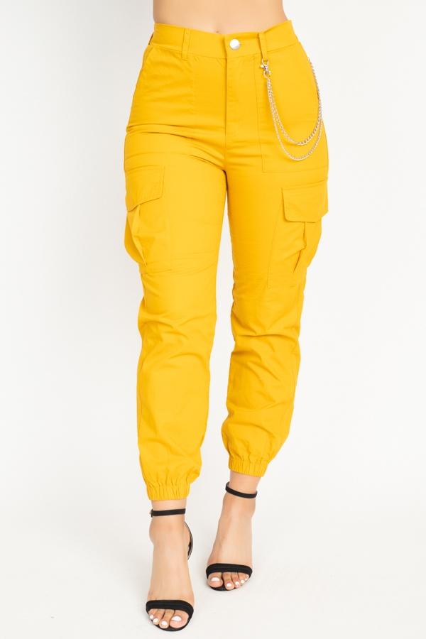 Chain Cargo Twill Jogger Pants - Absolute Fashion 2020