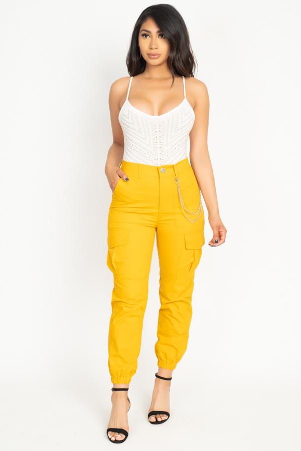 Chain Cargo Twill Jogger Pants - Absolute Fashion 2020
