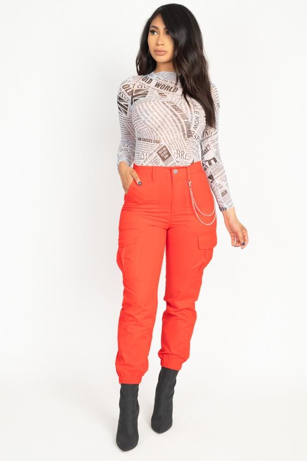 Chain Cargo Twill Jogger Pants - Absolute Fashion 2020