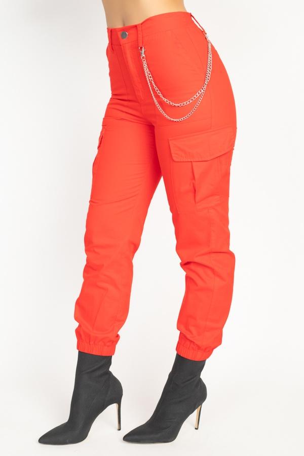 Chain Cargo Twill Jogger Pants - Absolute Fashion 2020