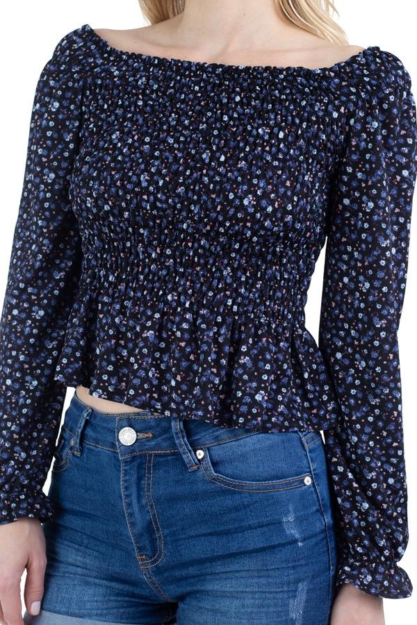 Floral Smocked Off Shoulder Top - Absolute Fashion 2020