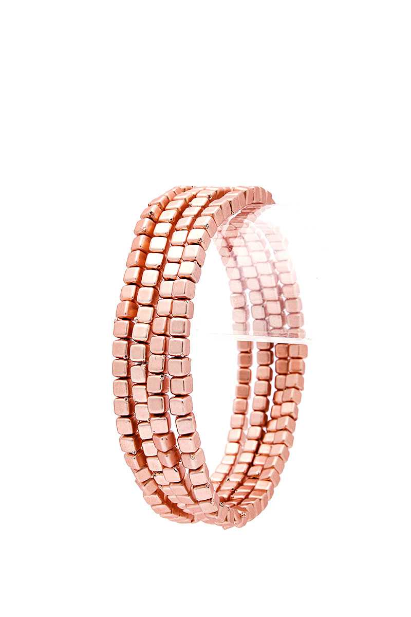 Stylish 4 Layer Square Bead Bracelet - Absolute Fashion 2020