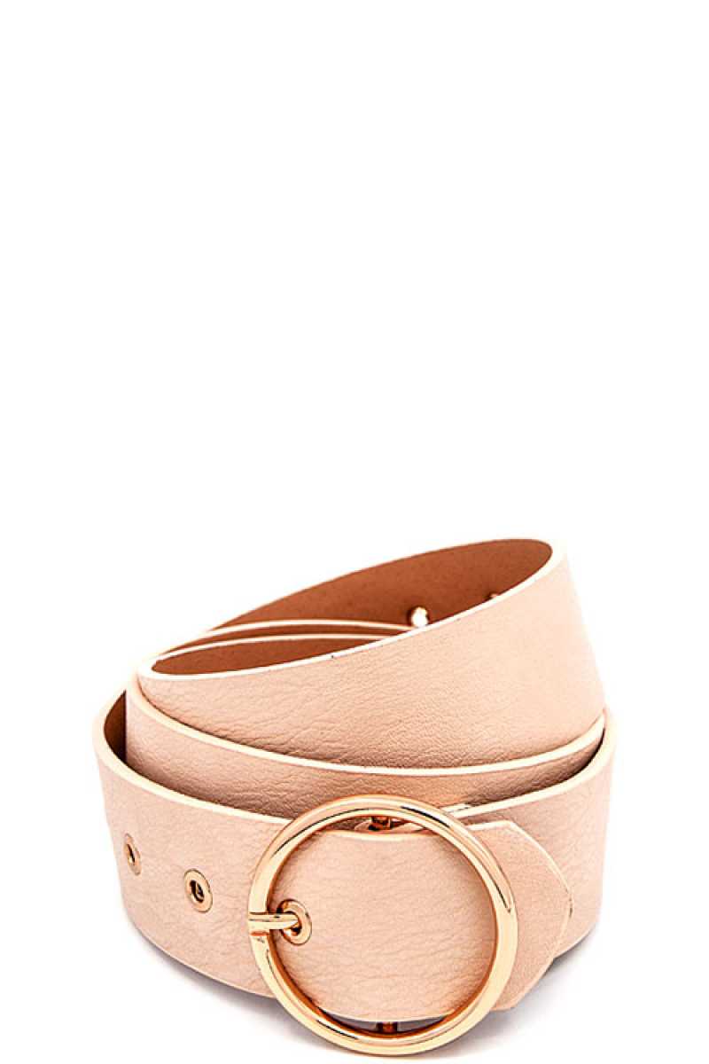 Round Buckle Frommet End Fashion Belt - Absolute Fashion 2020