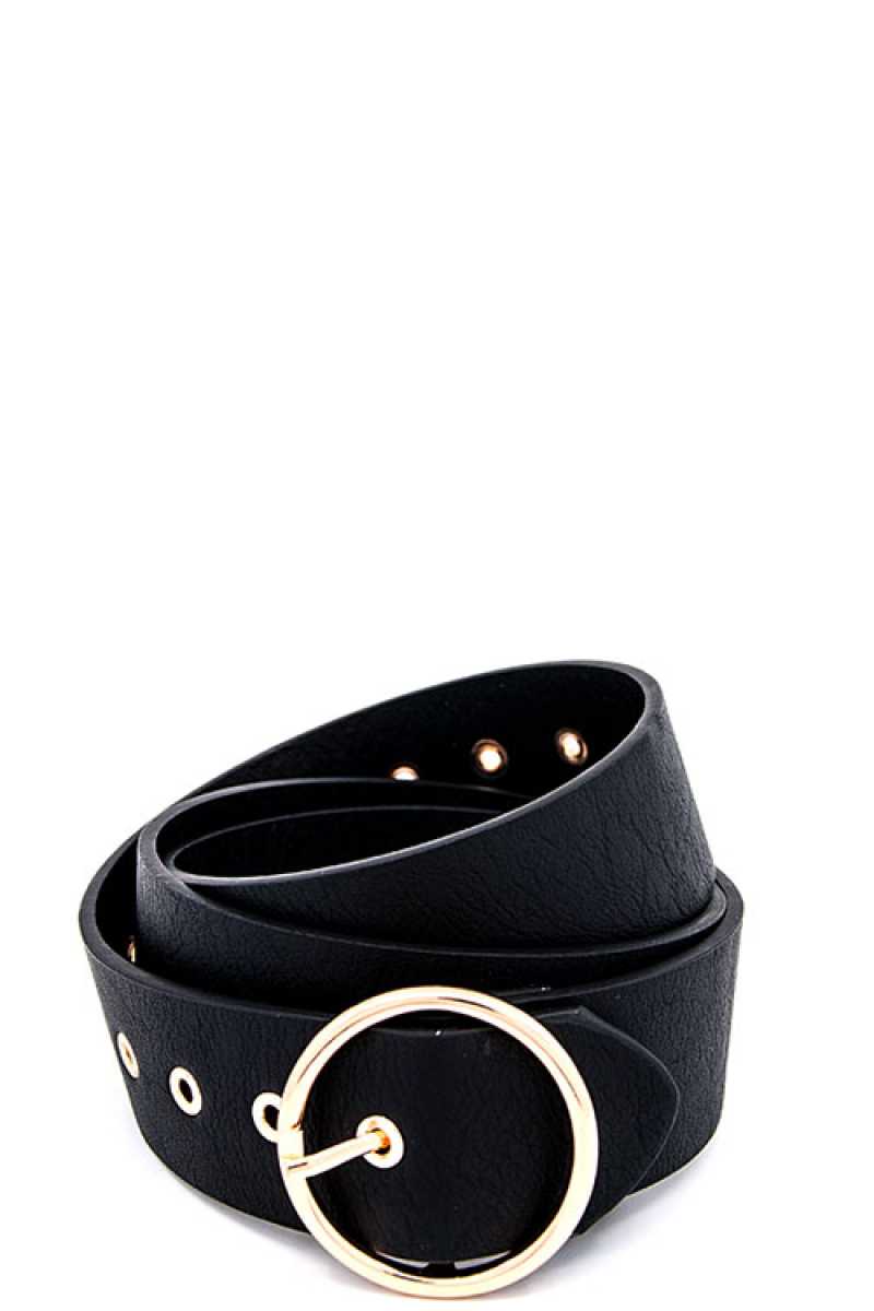 Round Buckle Frommet End Fashion Belt - Absolute Fashion 2020