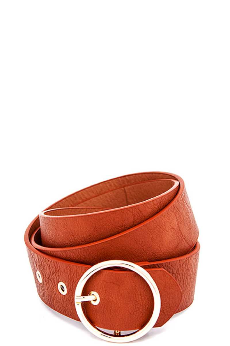 Round Buckle Frommet End Fashion Belt - Absolute Fashion 2020