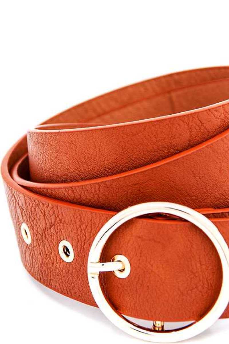 Round Buckle Frommet End Fashion Belt - Absolute Fashion 2020