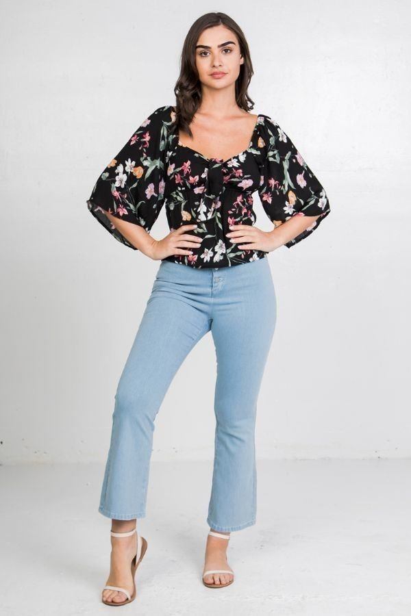 Floral Print Crop Top - Absolute Fashion 2020