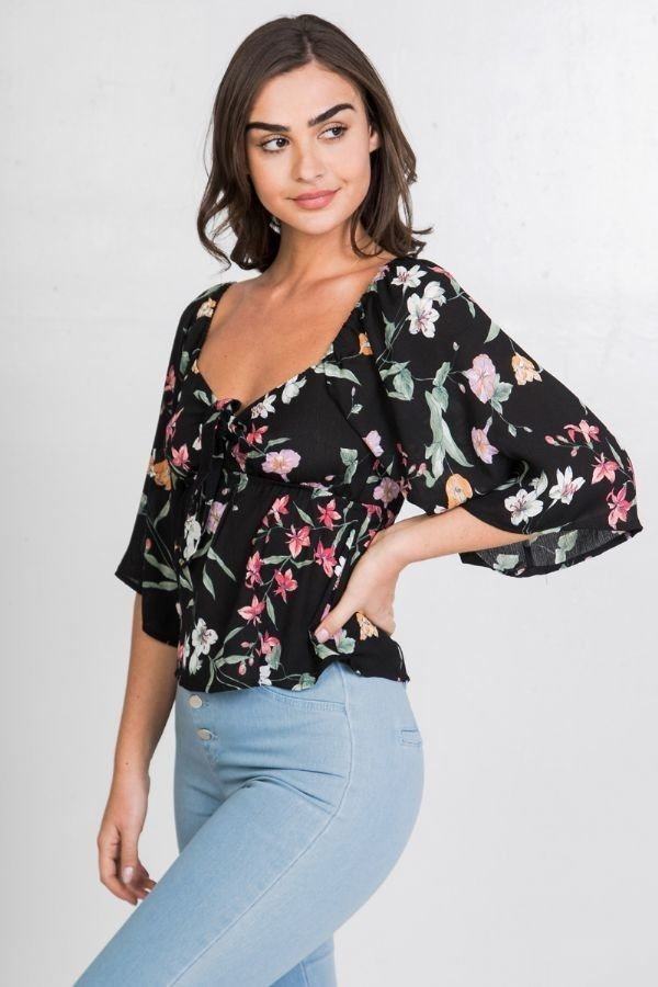 Floral Print Crop Top - Absolute Fashion 2020