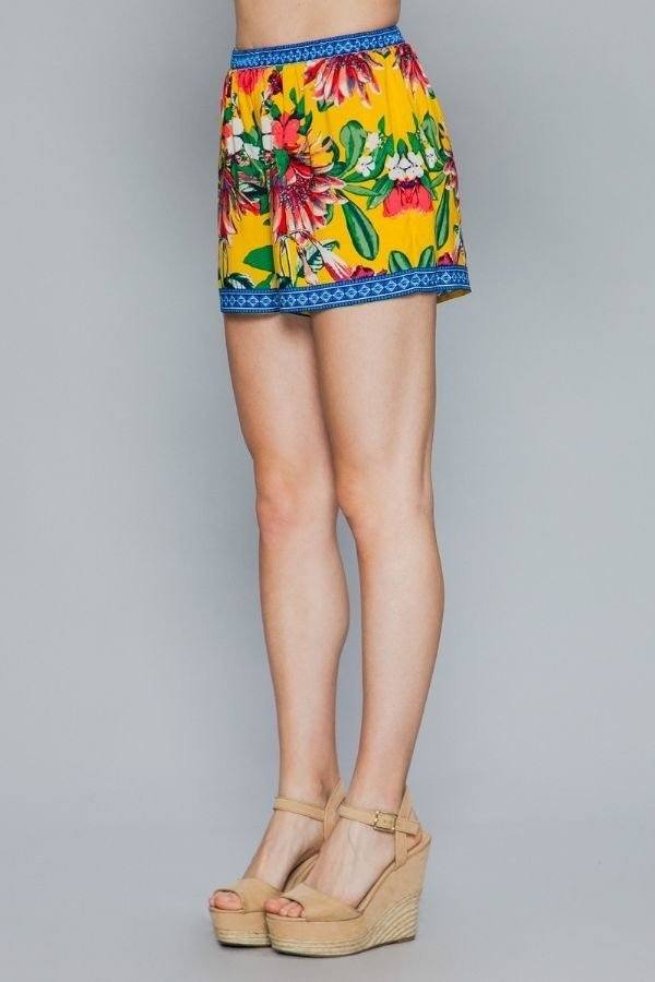 Floral Print Lounge Shorts - Absolute Fashion 2020