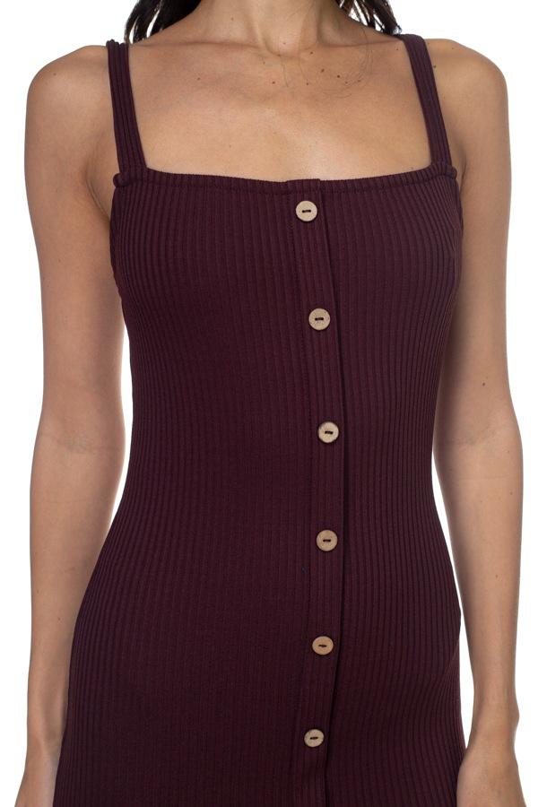 Button Down Ribbed Mini Dress - Absolute Fashion 2020