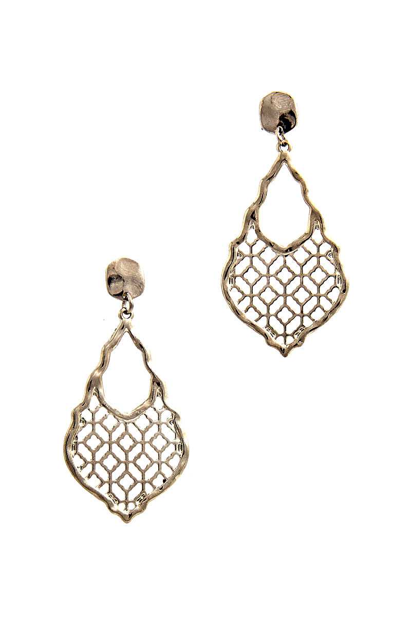 Chic Moroccan Pattern Drop Earring - Absolute Fashion 2020