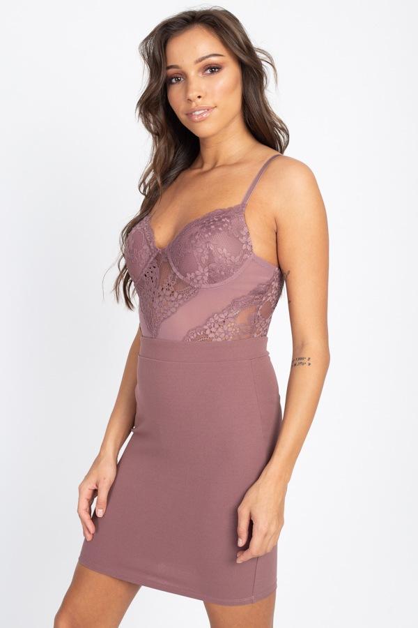 Sheer Crochet Lace Mini Dress - Absolute Fashion 2020
