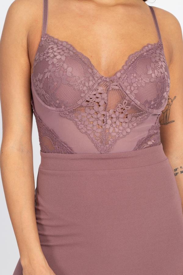 Sheer Crochet Lace Mini Dress - Absolute Fashion 2020