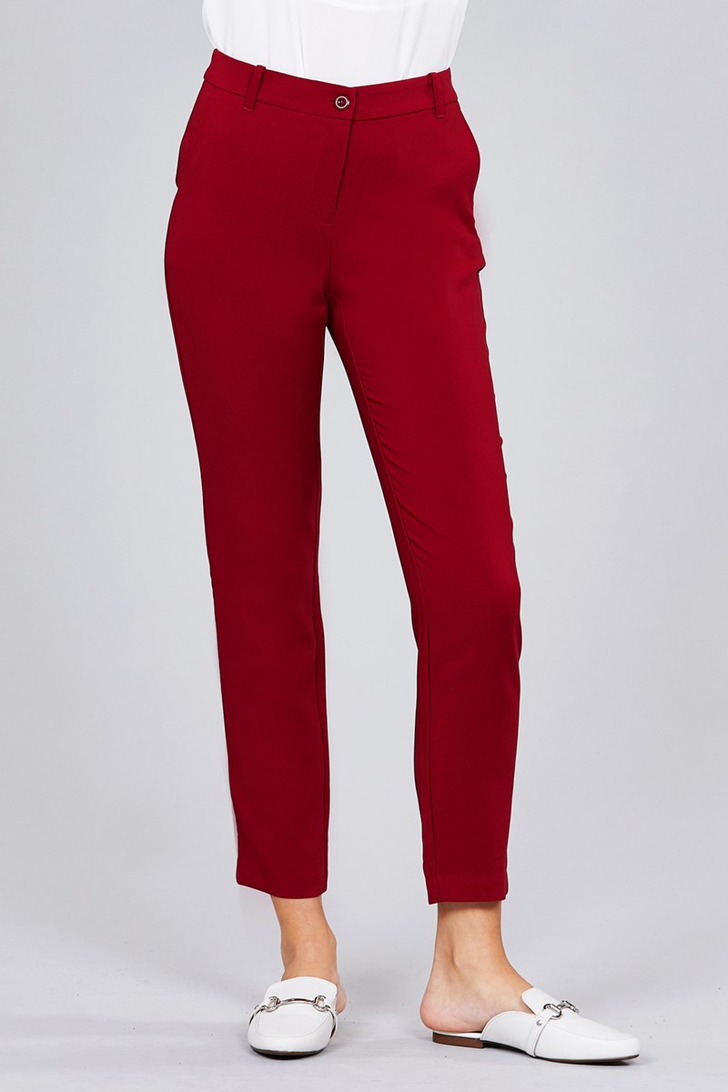 Seam Side Pocket Classic Long Pants - Absolute Fashion 2020