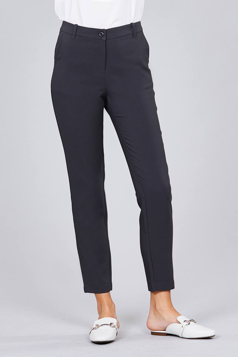 Seam Side Pocket Classic Long Pants - Absolute Fashion 2020