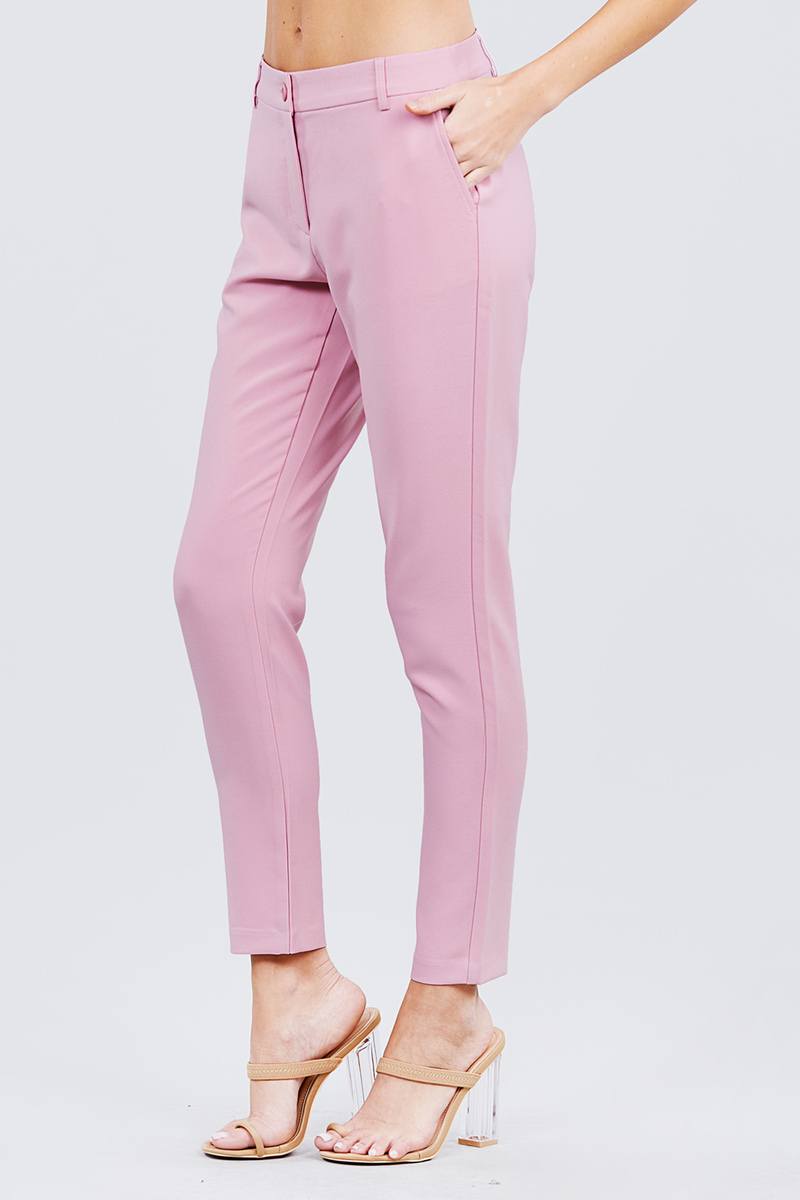 Seam Side Pocket Classic Long Pants - Absolute Fashion 2020